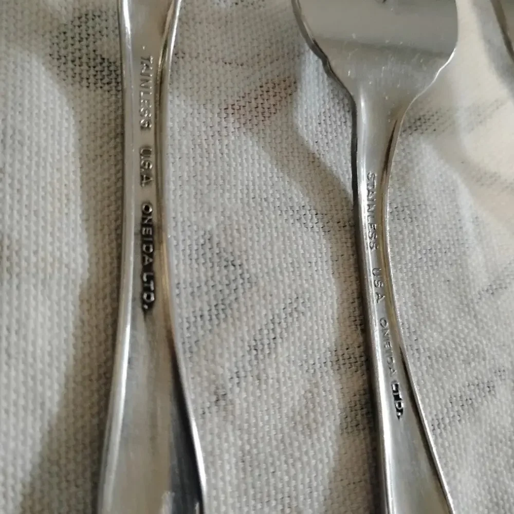 4 Pieces Oneida Berkeley Square Forks 1 Dinner 3 Salad Stainless USA
